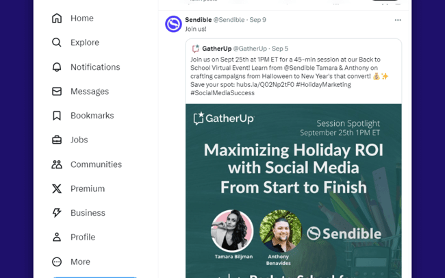 X is arguably the easiest platform for resharing content