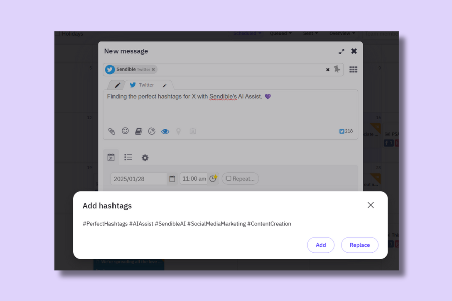 twitter-hashtags-sendible-ai-assist