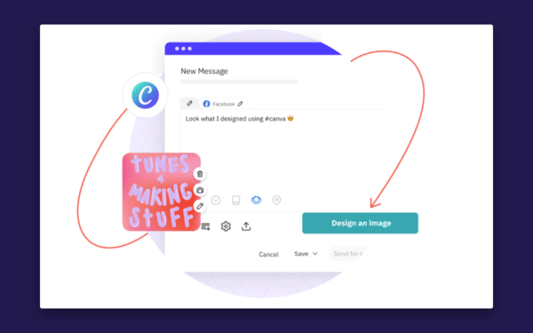 Facebook Marketing Strategy Guide to Success Canva integration screenshot