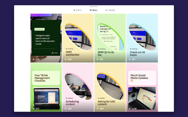 Instagram Dimensions for Marketers in 2025 Sendible reels screenshot