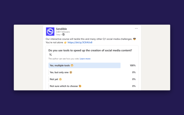 Marketer’s Guide to Interactive Social Media Posts Polls screenshot