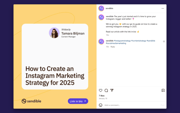 Instagram captions screenshot