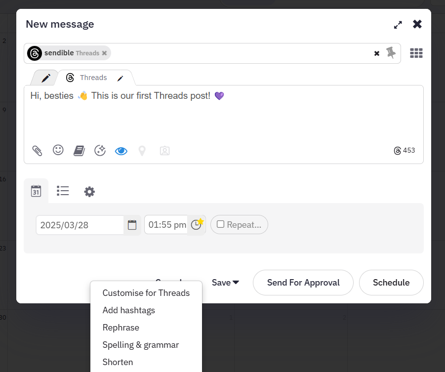how-to-schedule-threads-ai-assist