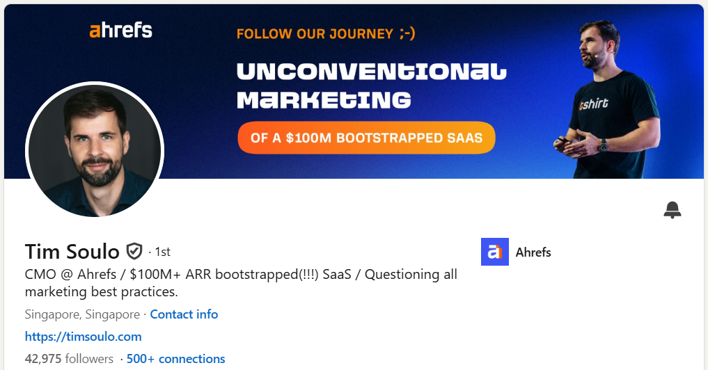 tim-soulo-linkedin-profile