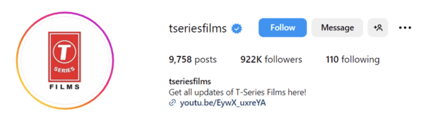 Long-Form Video: Why It Still Works on Social Media instagram profile with youtube link screenshot