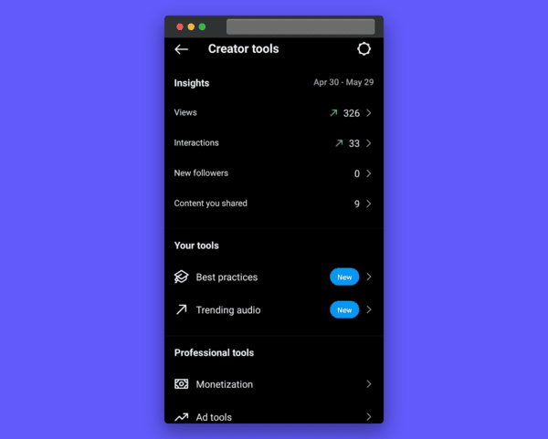 Threads Insights: What You Can (And Can’t) Track in 2025 instagram settings screenshot