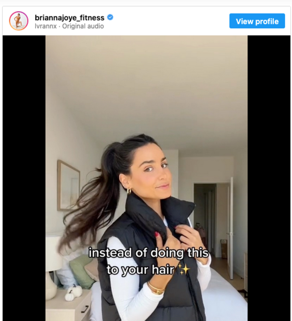 Video hook instagram fitness example