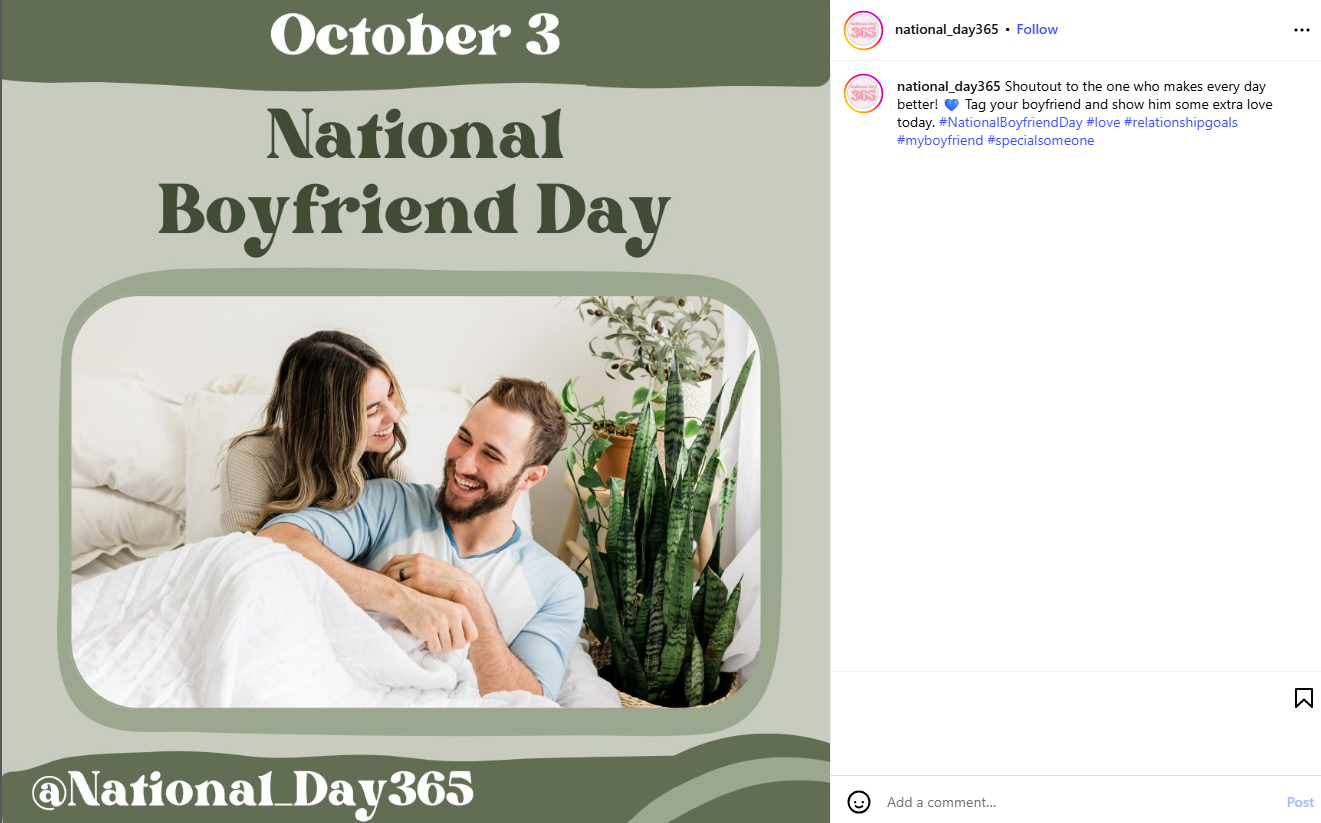 national bf day IG Example