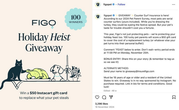 7 Ideas for Thanksgiving Social Media Posts That Boost Engagement and Sales figopet example