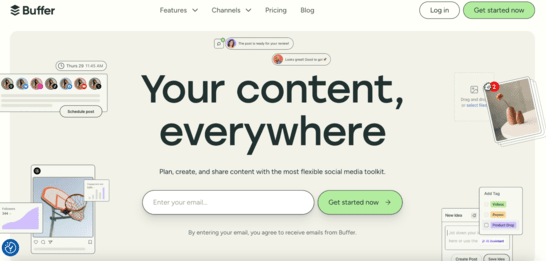 best social media management tools for veterinarian clinics buffer