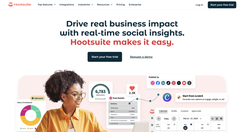 best-social-media-management-tools-for-hotels hootsuite homepage