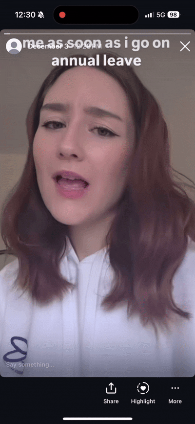 how to repost a story instagram gif walkthrough