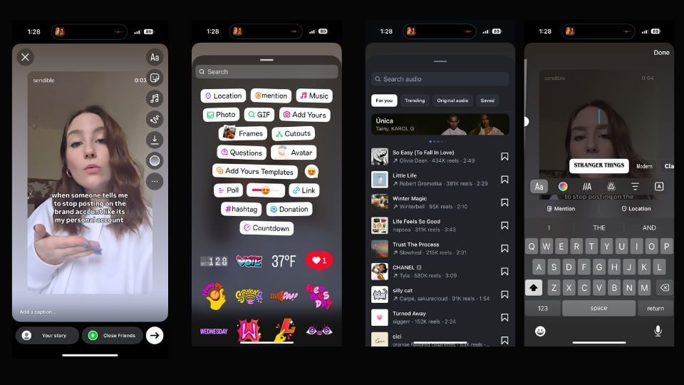 how to repost an instagram story options to edit