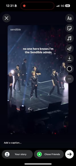 repost a story on Instagram reposting other account walkthrough