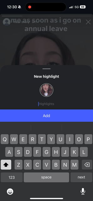 repost a story on instagram options on story to highlight