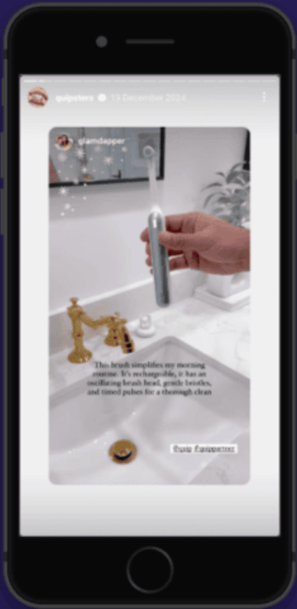 Instagram highlights screenshot of highlight example