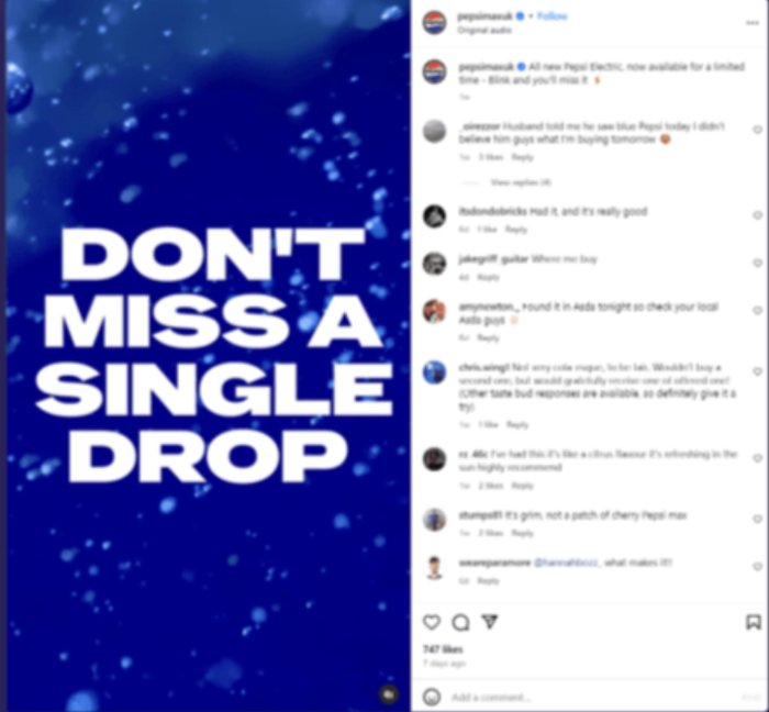 best time to post on Instagram example screenshot