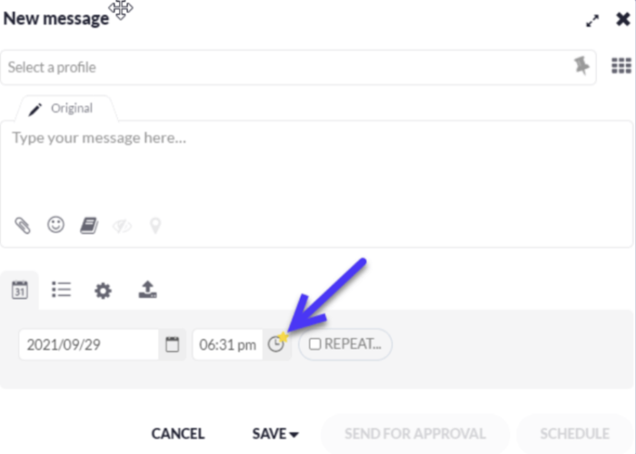 best time to post on Instagram sendible new message