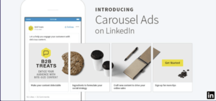 linkedin post size carousel ads
