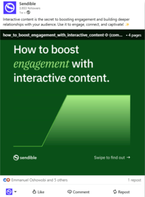 linkedin post size sendible screenshot