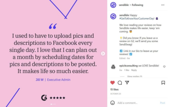 social media trends report sendible instagram screenshot