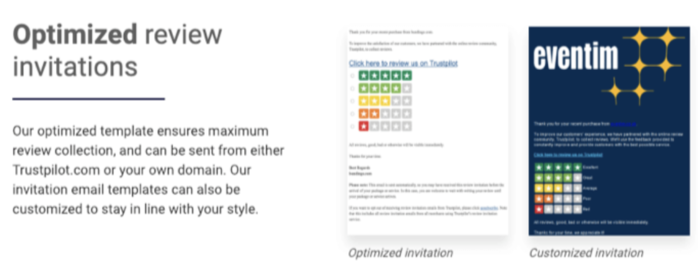testimonial examples review invitations