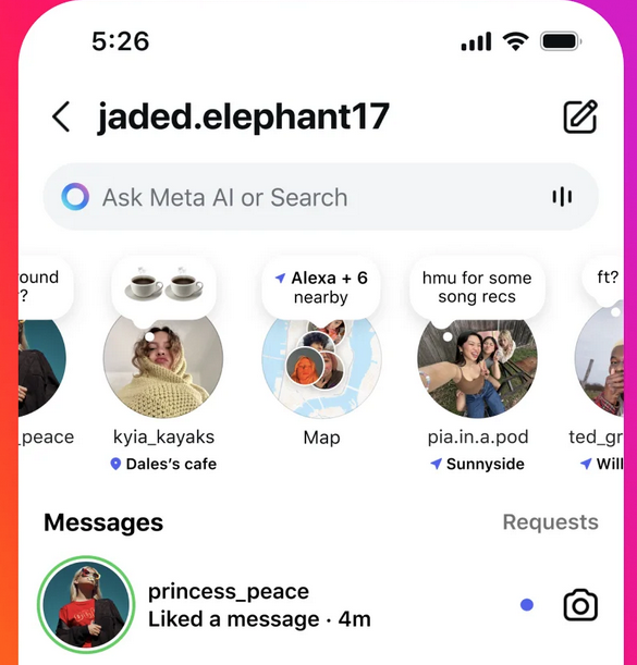 instagram character limit screenshot