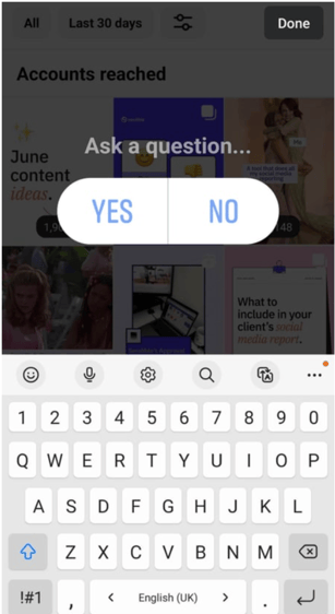 interactive Facebook posts accounts reached