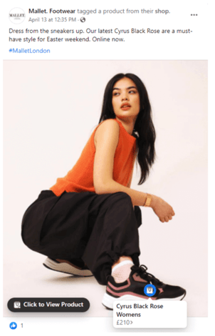 interactive Facebook posts mallet footwear