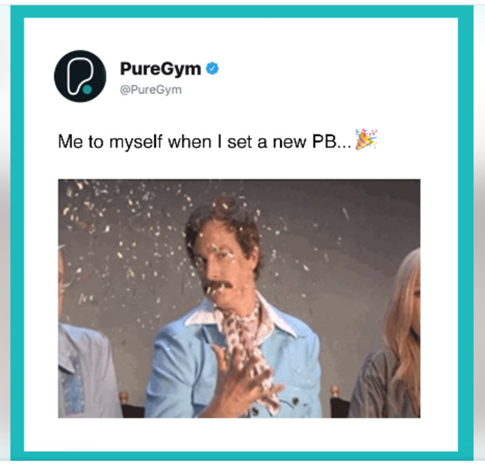 digital marketing for gyms Pure Gym post