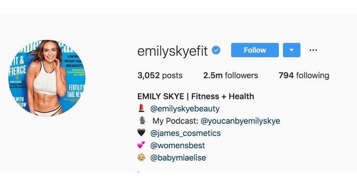 top fitness bio for instagram emily bio