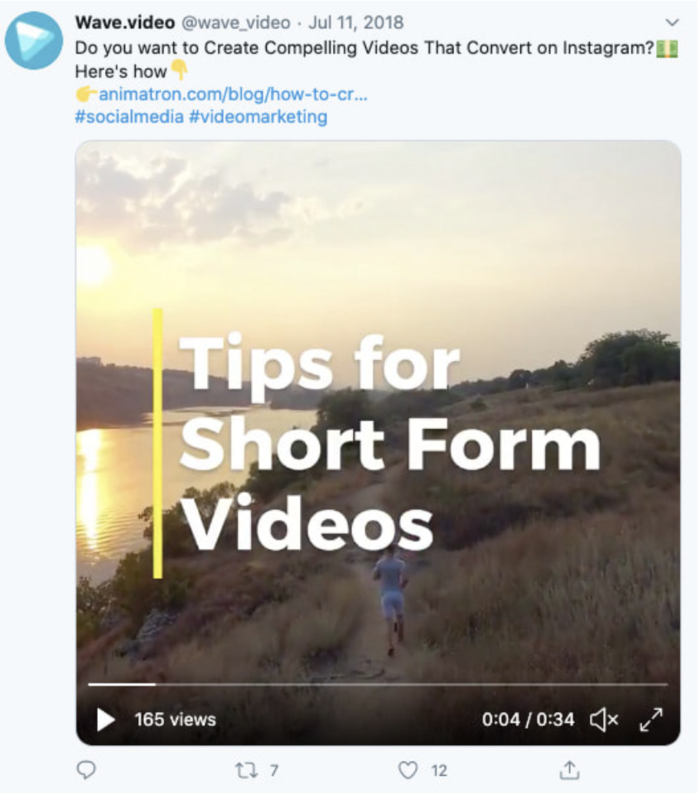 twitter hashtags wave video