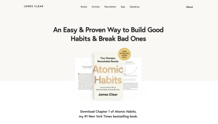 Social media manager interview questions atomic habits book