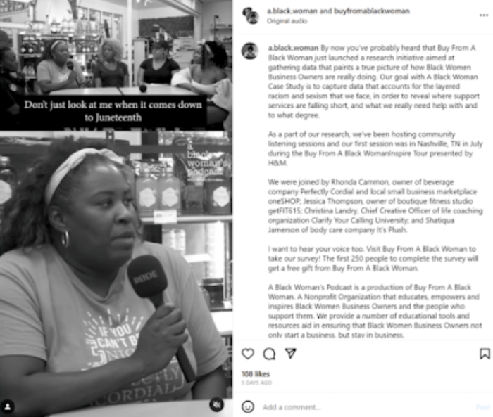black history social media posts blackwoman insta account