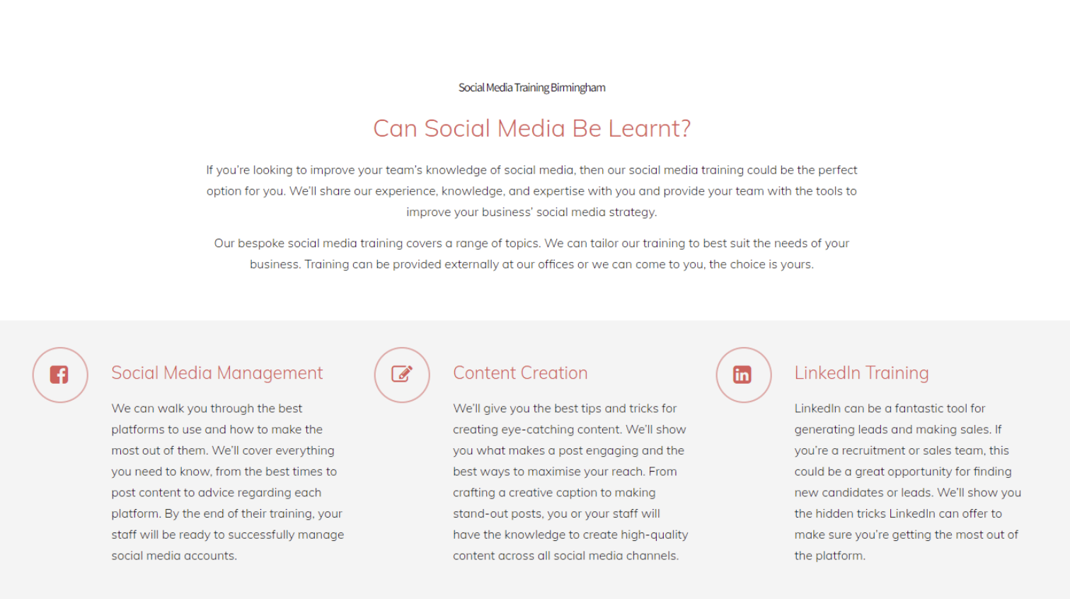 social media services ad