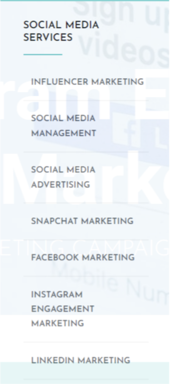 social media services example list