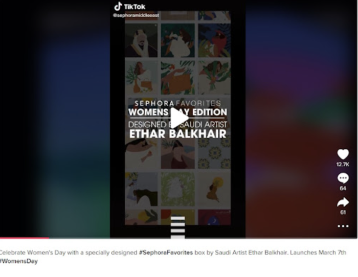 womans day posts tiktok example