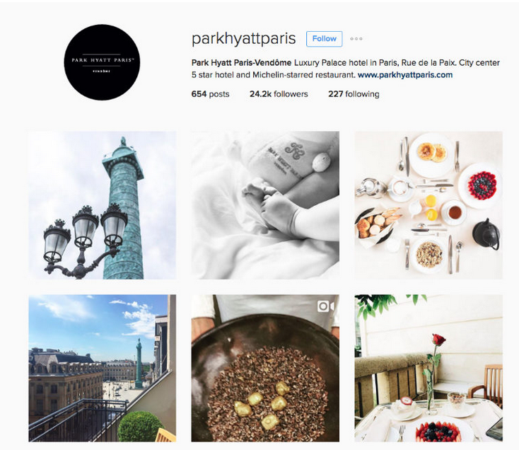 social media for hotels parkhyatt
