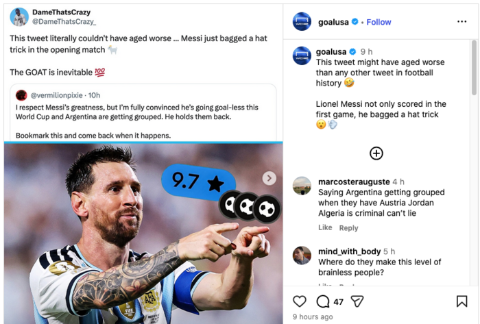 twitter hashtags goalusa post screenshot