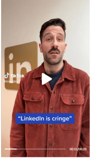 TikTok community management linkedin is cringe
