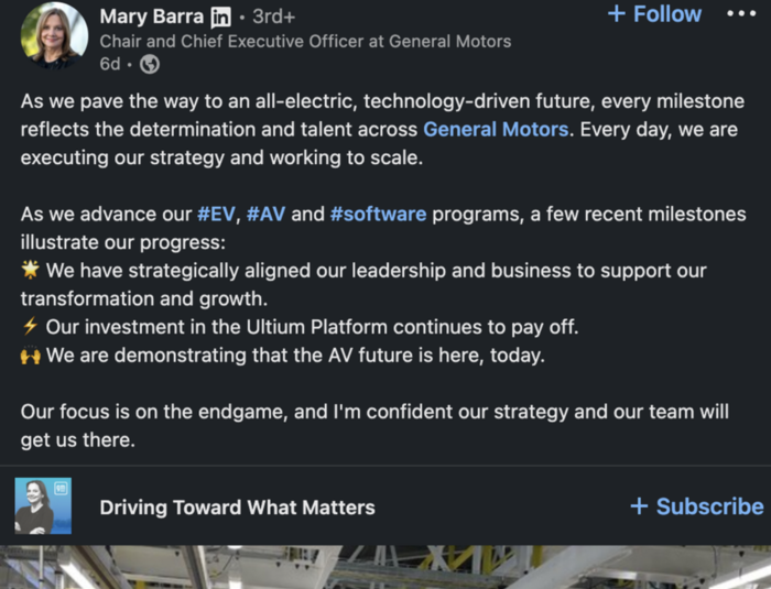 auto industry marketing  Mary Barra