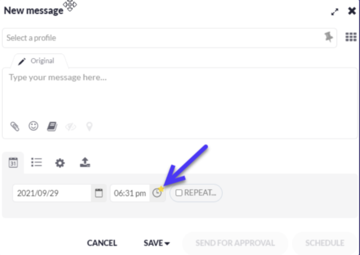 best time to post on tiktok new message screenshot