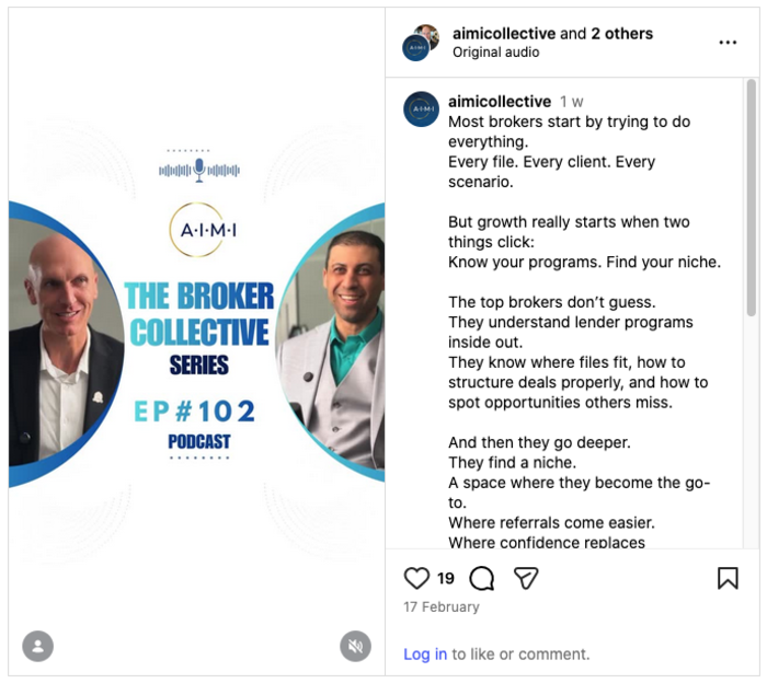 mortgage social media marketing the broker collective