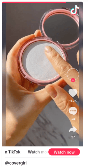 tiktok for business blush screenshot