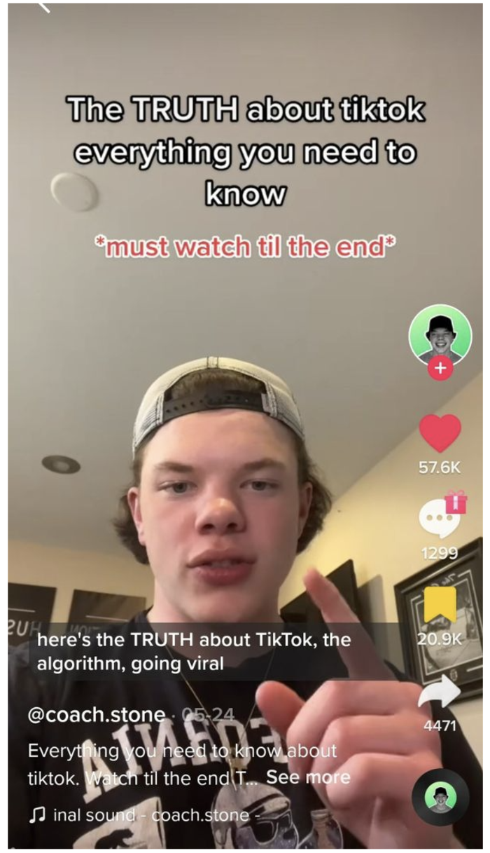 how does tiktok algorithm work tiktok screenshot