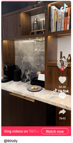 social media for hotels tiktok example