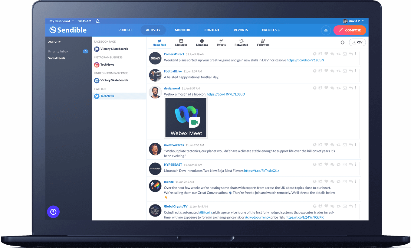 stay focused with our unified social media dashboard