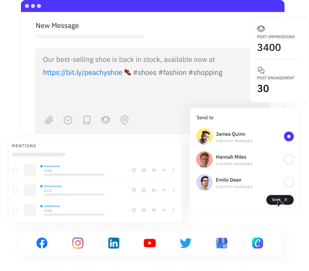 scalable social media platform - Sendible