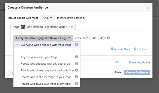 How to create a specific, custom audience for Facebook advertisements