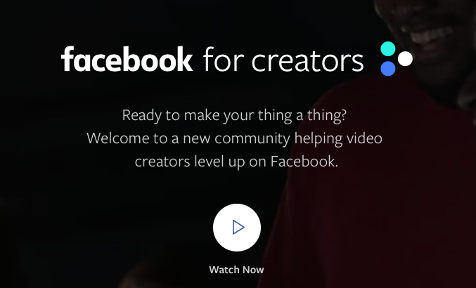 The Facebook for Creators website is a great resource for creators